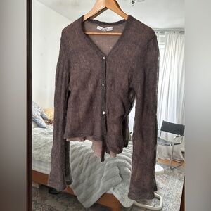 Rick Owens a/w 2005 moog mohair cardigan